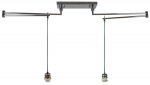 Raam rippuv AZzardo Natalia 2S, E27, 2 x 60 W, kroom v.