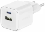 Telefoni laadija Swissten, USB Type C/USB Type A, valge v., 20 W