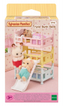 Nukumaja Sylvanian Families Kolmekorruseline voodi 5741, sinine/kollane/roosa