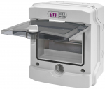 Modulaarne paneel ETI ECH 6G, krohvipealne, IP65, 6 mood., must v./hall v.