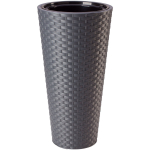 Lillepott Form Plastic Rattana Slim, plastik, &Oslash; 30 cm, hall v.