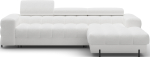Nurgadiivan Felro Royal 01, valge v., parem, 181 x 285 cm x 93 cm