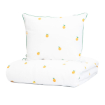 Voodipesukomplekt Homla Orangie 879604, valge/oranž, 200 x 220 cm