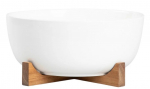 Serveerimiskauss Homla Mooka, &Oslash; 28 cm, pruun v./valge v., puit/portselan