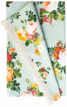 Piklik laudlina ristk&uuml;likukujuline Home4you Summer Flower, kollane/roheline/roosa, 45 x 116 cm