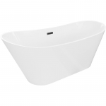Vann, teisaldatav Mexen Dora, 160 cm x 75 cm x 72 cm, ovaalne, valge/must