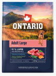 Kuiv koeratoit Ontario Adult Large, lambaliha/riis, 2.25 kg