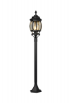 Vabalt seisev v&auml;lisvalgusti Trio Elvo, 60W, E27, IP44, must v., 17 cm x 100 cm