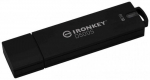 USB m&auml;lupulk Kingston IronKey, must, 8 GB (kahjustatud pakend)