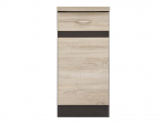 Alumine k&ouml;&ouml;gikapp Junona Line Left, sonoma tamm v./wenge, 47 cm x 40 cm x 85.7 cm