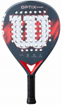 Padeli reket Wilson Optix V2 Power, must v./punane v.
