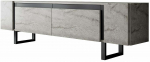 TV-kapp Kalune Design Yildiz, must v./travertine v., 30 cm x 180 cm x 50 cm