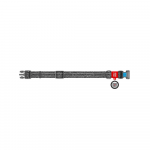 Kaelarihm koertele Waudog Re-Cotton, hall v., 250 - 350 mm x 15 mm, S