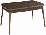 S&ouml;&ouml;gilaud pikendatav Kalune Design Amalfi Motif, p&auml;hklipuu v., 131.5 - 170 cm x 76.5 cm x 79.5 cm
