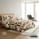 Voodipesukomplekt Okko CONTOUR, pruun v., 50 x 70 cm, 200 x 220 cm, 3 os.