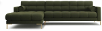 Nurgadiivan Cosmopolitan Design Bali, kuld v./roheline v., vasak, 185 x 293 cm x 75 cm