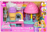 Nukk aksessuaaridega Mattel Barbie Chelsea Club Ice Cream Shop JMJ42, 12 cm, mitmev&auml;rviline