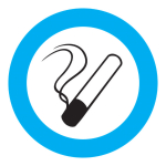 Kleebis, ohutusm&auml;rk, 20 cm, 20 cm