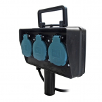 Pikendusjuhe Electraline, 3 x 1 mm&sup2;, 5 m, IP44, 3 pesa