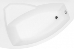 Vann, nurgaga Besco Rima, 130 cm x 85 cm x 58.5 cm, parempoolne, valge