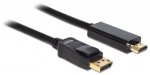 Juhe Delock Displayport to HDMI Display port male, HDMI 19 pin male, 2 m, must v.
