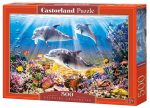 Pusle Castorland Dolphins Underwater 500 el. B-52547, 500 tk, valge v.