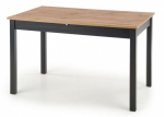 Laud pikendatav, tamm v./must v., 124 - 168 cm x 74 cm x 75 cm