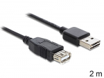 Kaabel Delock Easy 83371 USB 2.0, 2 m, must v.