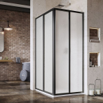 Du&scaron;&scaron;uksed Ravak SuperNOVA SRV2-80 195 S 14V403O211, 80 cm x 195 cm, must v./plastmass