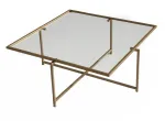 Kohvilaud Kalune Design Sun S411, kuldne v., 85 cm x 85 cm x 35 cm