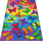 Vaip Conceptum Hypnose Colorato Farfalle 286CHL5791, mitmev&auml;rviline, 100 cm x 80 cm