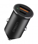 Auto laadija Orsen C8, USB/USB-C, must, 45 W