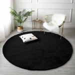 Vaip Strado Rabbit, must v., 120 cm x 120 cm