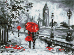 Teemantmosaiik Diamond Dotz Splash of Red, punane/hall