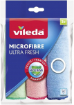 Lapp, tolmule Vileda Ultra Fresh VILE22927, sinine v./roheline v./roosa v., mikrokiud, 3 tk