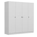 Riidekapp Kalune Design Kale Mebran 4008, valge v., 52 cm x 180 cm x 190 cm