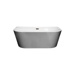 Vann, teisaldatav Besco Vica, 170 cm x 80 cm, valge/must