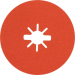 Lihvimisketas Bosch X-Lock Prisma Ceramic R782, 12.5 cm x 12.5 cm, 25 tk