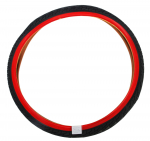 Jalgratta rehv Volare, kumm, must/punane, 24"