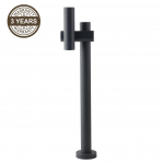 Vabalt seisev v&auml;lisvalgusti Domoletti Flip QY200645, 4.5W, LED, IP44, must, 12.9 cm x 70 cm