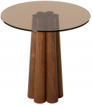 Kohvilaud Kalune Design Thales, pronksiv&auml;rvi v./p&auml;hklipuu v., 50 cm x 50 cm x 50 cm