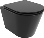 WC-pott, seinapealne Mexen Rico Rimless, kaanega, 365 mm x 480 mm