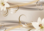 Fototapeet Artgeist Lilies And The Gold Spirals, 70 cm x 100 cm
