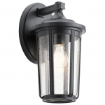 &Otilde;ue seinavalgusti Quintiesse Fairfield, 60W, E27, IP44, must v., 19 cm x 37.1 cm
