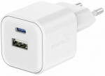 Reisilaadija Swissten Travel, USB Type C/USB Type A, 3.6 cm, valge, 35 W
