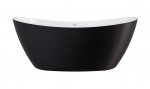 Vann, teisaldatav Besco Ayla, 170 cm x 80 cm x 68 cm, ovaalne, must