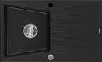 K&ouml;&ouml;givalamu Mexen Cesar Black+Chrome, graniit, 77 cm x 47 cm x 19 cm, must/kroom