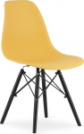 Toolide komplekt Taakie Meble Osaka, sinep v./must v., 54 cm x 46 cm x 81 cm, 4 tk