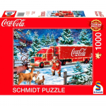 Pusle Schmidt Coca Cola Christmas Truck, 49.3 cm x 69.3 cm, 1000 tk, mitmev&auml;rviline