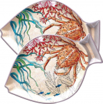 Taldrik serveerimine Rose&Tulipani Sea Life, 33 cm x 23 cm, sinine v./punane v./roheline v.